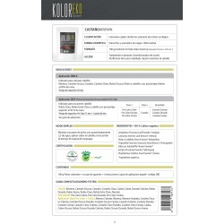 KOLOREKO Tinte natural CASTAÑO - cubre las canas, colorea y protege el cabello - Tinte ecológico 100% Herbal Bio