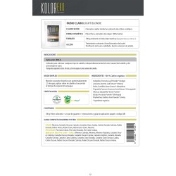 KOLOREKO Tinte natural RUBIO CLARO - cubre las canas, colorea y protege el cabello - Tinte ecológico 100% Herbal Bio