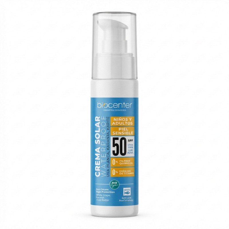 biocenter crema solar natural sin toxicos sin quimicos bio